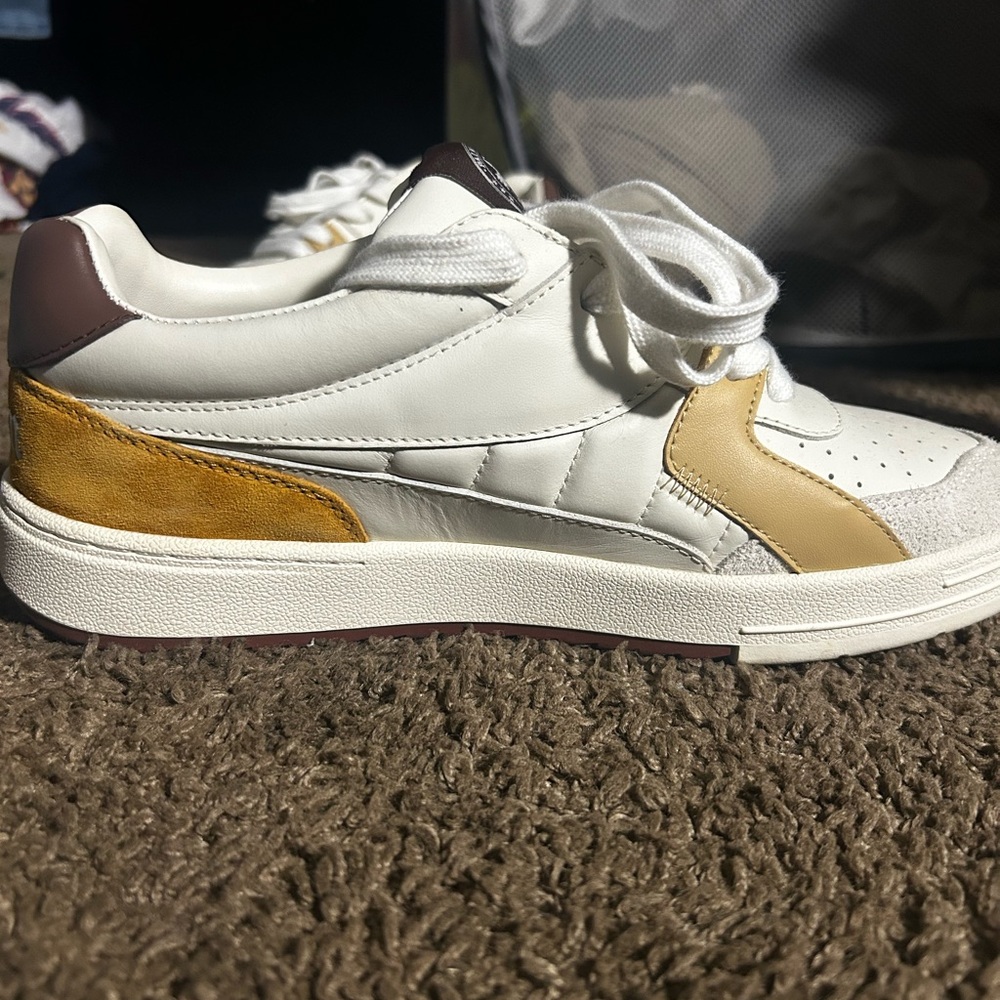 Palm Angels White and Yellow Sneakers - Picture 7 of 9